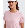 thumbnail image 5 of Remera CRZ YOGA de Algodón Pima Corte Relajado Rosa Fresa M, 5 of 5