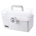 thumbnail image 1 of Caja de almacenamiento de plástico, bandeja plegable, kits de primeros de auxilios de , caja para manualidades, suministros de , soporte, 1 of 7