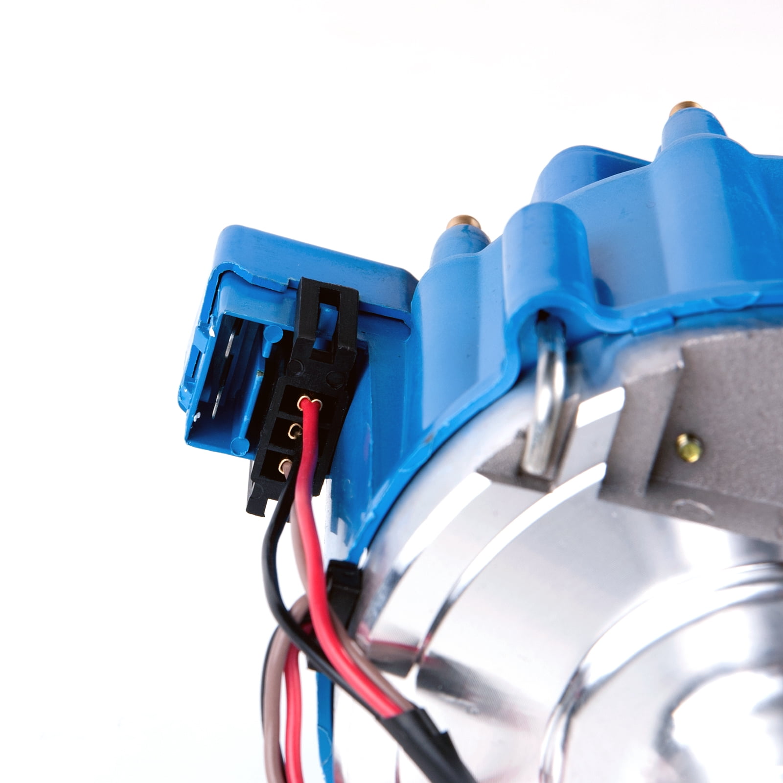 Premium Ignition HEI Blue Cap Distributor with 65K Volt Coil 1030213 PE330U for SBF Ford Small Block 260 289 302