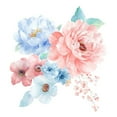 thumbnail image 1 of Lefu Romantic Flowers Wall Sticker for Bathroom Toilet Seats Fridge Cupboard Decal, 1 of 8