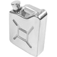 thumbnail image 2 of 2X Mini Acero Inoxidable 5Oz Hip Matraz Licor Whisky Alcohol Combustible Gas Gasolina Lata, 2 of 5