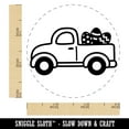 thumbnail image 2 of Cute Truck with Easter Eggs Self-Inking Rubber Stamp Ink Stamper - Brown Ink - Small 3/4 Inch, 2 of 7