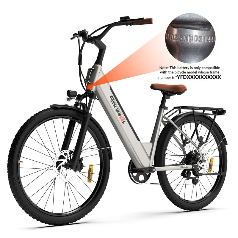 5TH WHEEL W18B Electric Bike Battery Replacement Battery for W18B Electric Bike for Adult