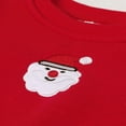 thumbnail image 6 of Zylarhe Toddler Letter Print Christmas Sweatshirt Long Sleeve Round Neck Loose Fit Casual Pullover Top for Girls Autumn Winter Comfort Wear 9-12 Months Red, 6 of 8