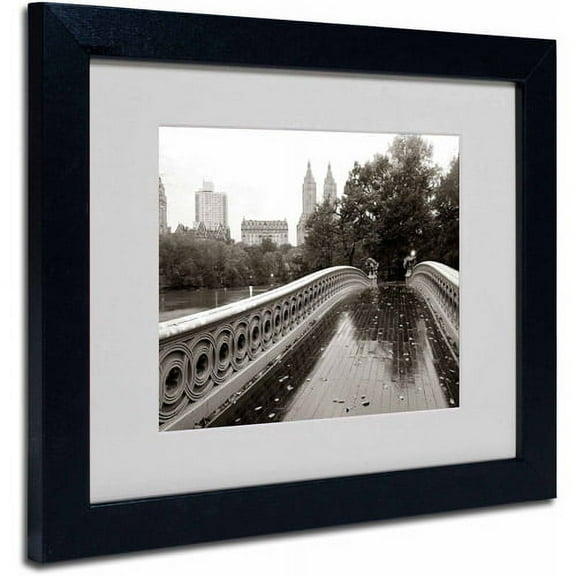Trademark Fine Art "Bow Bridge 2010" Framed Canvas Art by Chris Bliss