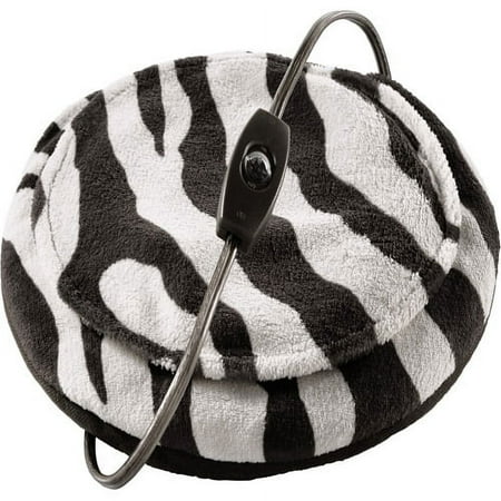 Sunbeam Cozy Spot Personal Hand Warming Pocket Heating Pad, Zebra Stripe 10" Rnd