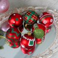 thumbnail image 4 of FlareFable 2.4" Carving Christmas Tree Balls Hanging, with Painting Unique Christmas Ball Tree Ornaments, Perfect Balls Accessories for Tree, Mantel, Party Christmas Decoration(16PCS), 4 of 10