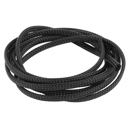 - 150cm Black Expandable Braided Wire Cable Sheathing Sleeving Power Cord Casing