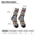 thumbnail image 4 of Goofa Bright Insects Printed Men's Crew Socks, Soft Durable Breathable Moisture-Wicking with Odor Control Cotton socks, 4 of 9