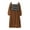 Brown, variant on EFINNY Women Plus Size Square Neck Long Sleeve Plaid Dress