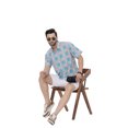 thumbnail image 6 of HAPPY BAY Plaid Men's Classic Short Sleeve Casual Poplin Shirts Button Down Flannel Shirt for Men M Checks Big, Green Summer, 6 of 6