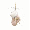 thumbnail image 4 of Xuniizn Christmas Stockings Bulk, Assorted Festive Xmas Stockings for Fireplace Mantel Decor, Traditional Holiday Ornaments, Christmas Decorations for Home, Cloth, Pink, 4 of 7