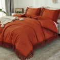 thumbnail image 1 of Juego de edredón Andency Burnt Orange King Size, 3 piezas, 1 of 6
