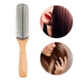 thumbnail image 1 of Hair Styling Comb Nine Row Comb Comb Professional Wood + Nylon Care for Scalp, 1 of 8
