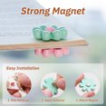 thumbnail image 5 of NiHome 30PCS Decorative 3D Resin Flower Refrigerator Magnets for Fridge, Locker, Whiteboard, Cabinet, Photo Display, Office, Home Organization, 6 Vibrant Colors in Sets of 5, Add Charm to Any Space, 5 of 7
