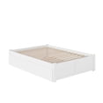 thumbnail image 2 of AFI Concord Full Solid Wood Platform Bed with Full Trundle in White, 2 of 11