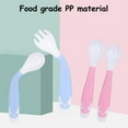 thumbnail image 5 of Clearance Tableware under $5 Baby Cutlery Easy Grip Heat-Resistant Twistable Self Feeding Learning Spoon Fork, 5 of 9