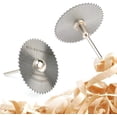 thumbnail image 2 of Ensemble de Lames de Scie Circulaire, Disques de Coupe HSS avec Mandrin, Roues de Coupe Rotatives, Kit d'Outils en Métal Souple pour Outils Rotatifs dremel, 2 of 7