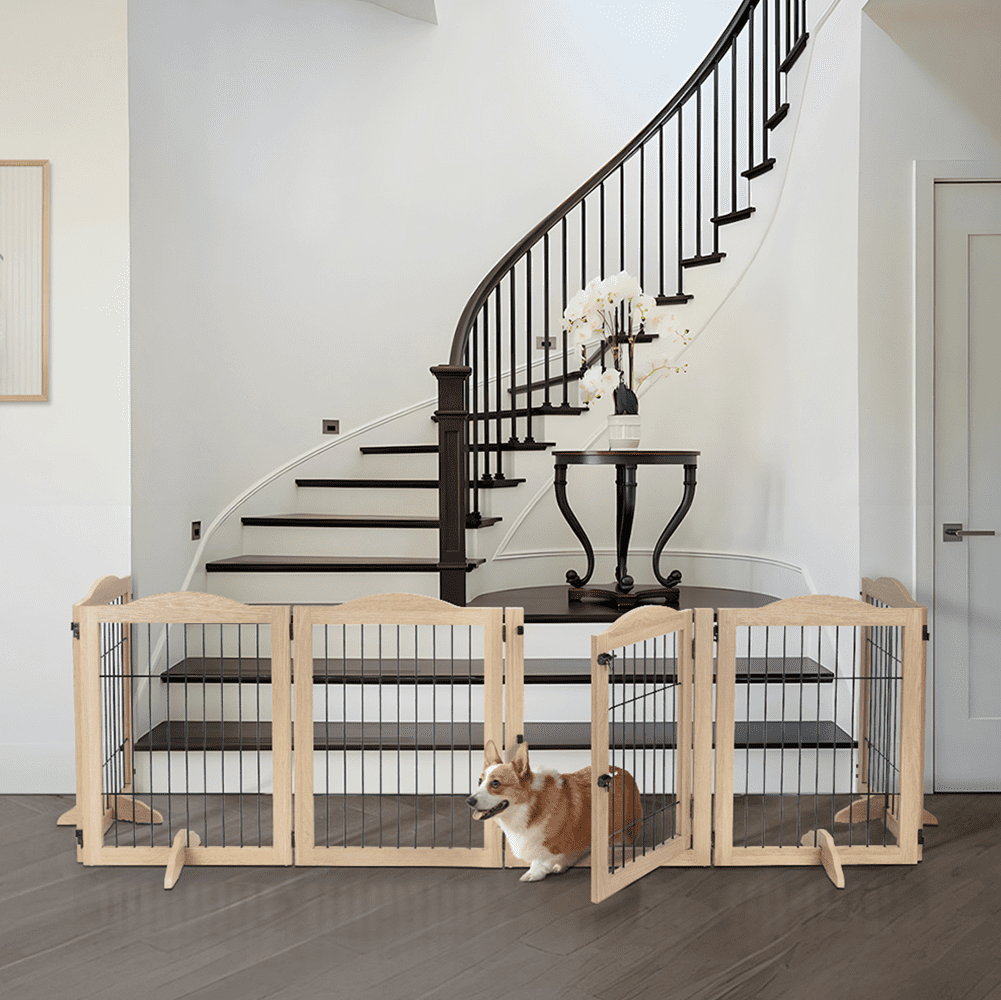 Unipaws 132" Extra Wide Dog Gate and Pet Playpen