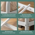 thumbnail image 6 of Dolonm Twin over Queen Metal Bunk Bed for Teens, Heavy Duty Noise Free Bunk Bed Sturdy with Support Leg, Ladder and Guardrails for Bedroom, Easy Assembly, White, 6 of 8
