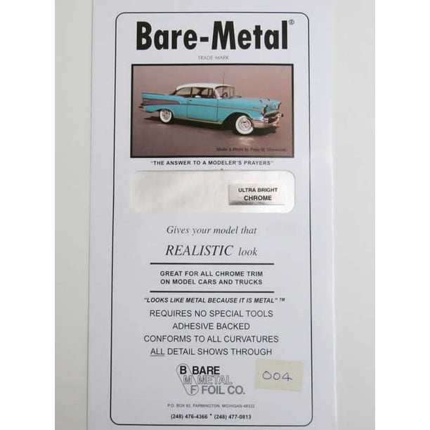 Ultra Bright Chrome Aluminum Foil Thin Sheet (1) Bare Metal Foil