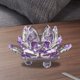 thumbnail image 4 of Decoración De Flores Figuritas de estilo chino con decoración de flores de loto de cristal para regalos de recuerdo (púrpura) Tmvgtek Libre de BPA, 4 of 8