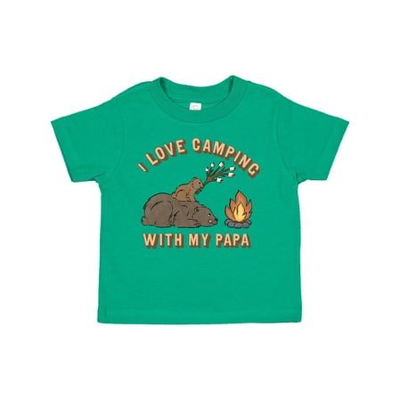

Inktastic I Love Camping with My Papa Gift Toddler Boy or Toddler Girl T-Shirt