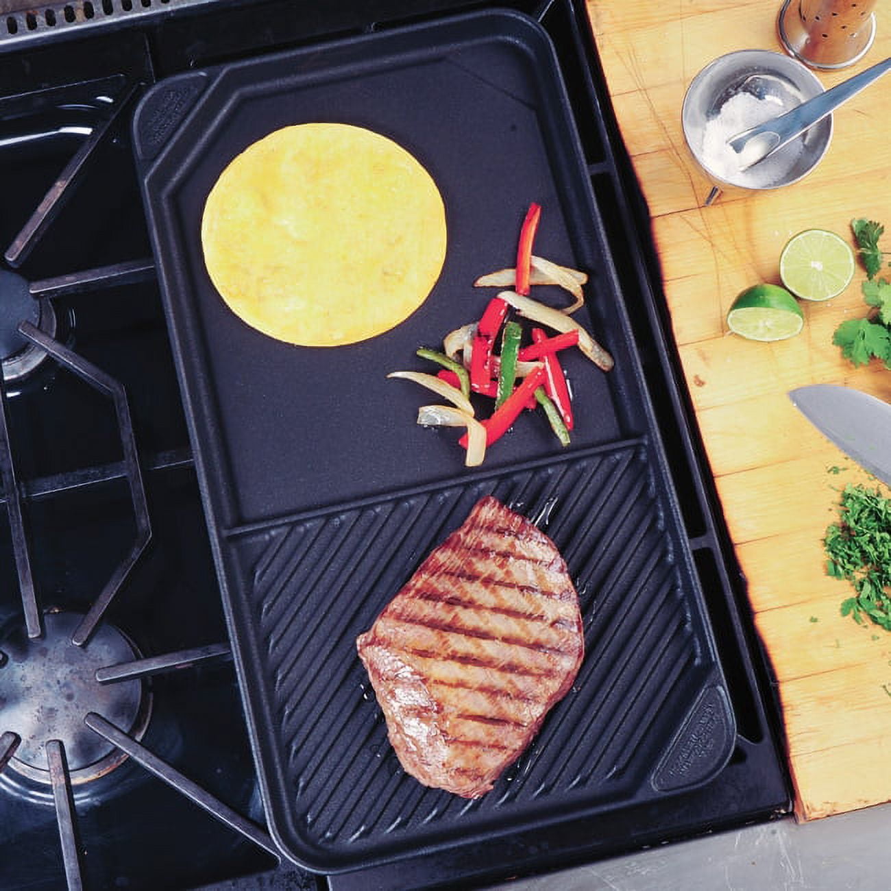 Better Chef Aluminum Griddle with Side Handles