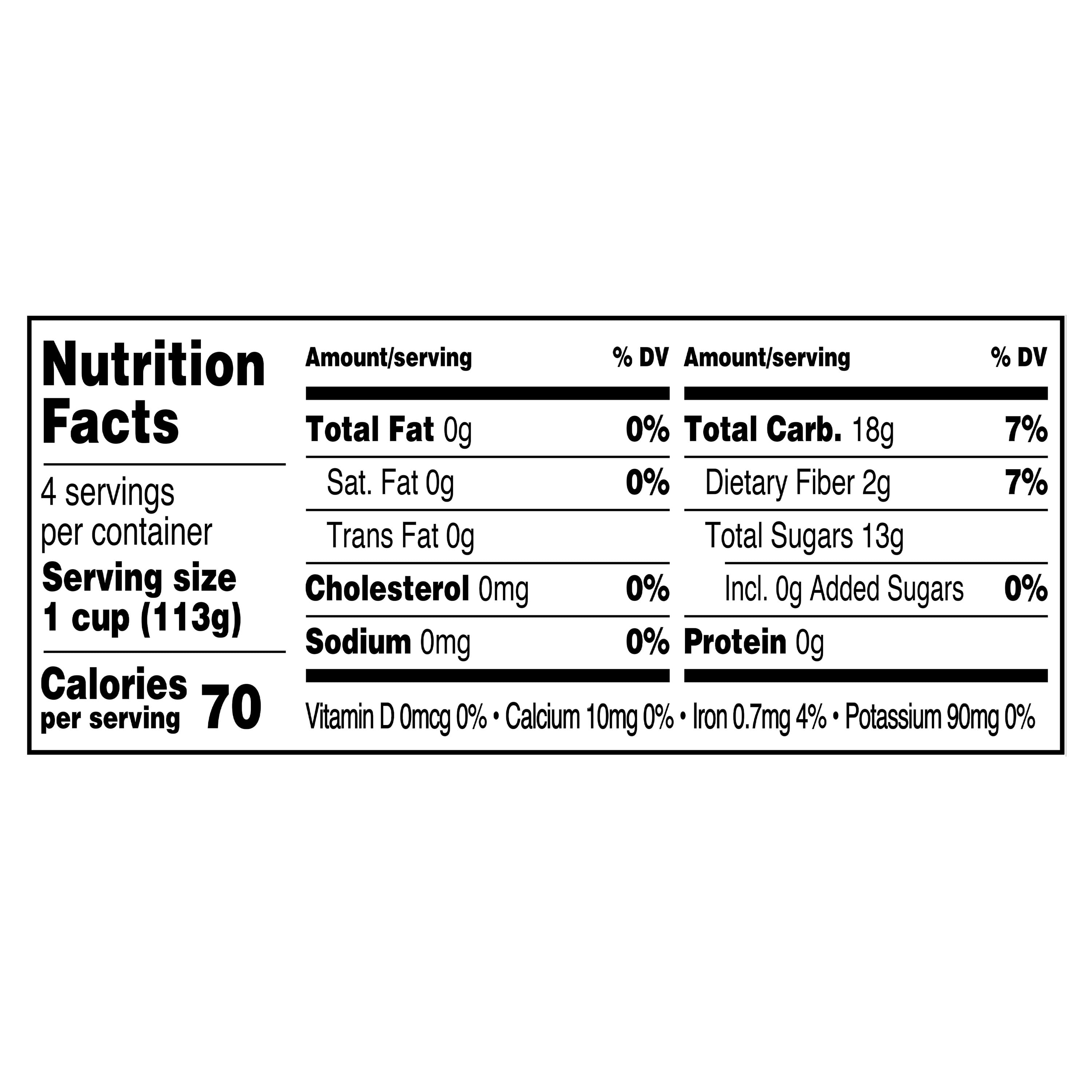 (4 pack) Great Value Diced Pears Fruit Cups in Juice, 4 oz, 4 Count