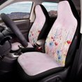 thumbnail image 4 of Psesaysky Watercolor Wildflower Front Seat Covers for Automobile, Easy to Install Waterproof Polyester Fabric Automotive Seat Protectors, Set of 2 for Suvs and Trucks, 4 of 6