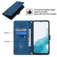 thumbnail image 3 of Compatible with Samsung Galaxy A54 5G Classic Embossed PU Leather Case with Card Holder Shockproof Cover, 3 of 5