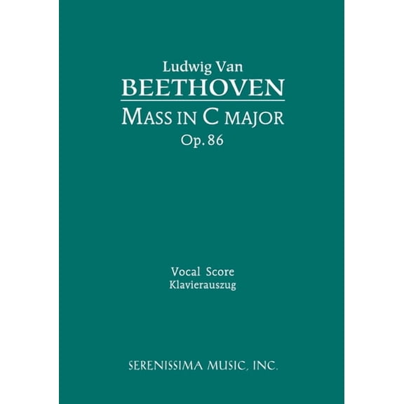 Mass in C, Op.86: Vocal score, (Paperback)