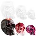 thumbnail image 2 of Relax love Silicone Skull Molds 3Pcs Reusable Flexible 3D Skull Head Resin Mold Nonstick Skull Shaped Mold Washable Silicone Molds for Resin Clay Candle Wax Casting Easter Home Decoration, 2 of 8