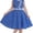 Blue Polka Dot, variant on Sunny Fashion Girls Dress Polka Dot Butterfly Belt Asymmetrical Playful 6 Years