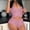 Pink, variant on Blmnix Sleepwear Sets Valentine Pjs Women Sexy Pajama Silk Pajamas Tops Short Red Short Sleeve V-Neck Womens Pajamas Set,M