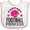 White and Pink, variant on Inktastic Fantasy Football Princess Girls Baby Bib