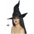 thumbnail image 2 of Witch Hat Adult Black Halloween Costume Accessories One Size Female Fancy Dress Party Book Week, 2 of 4