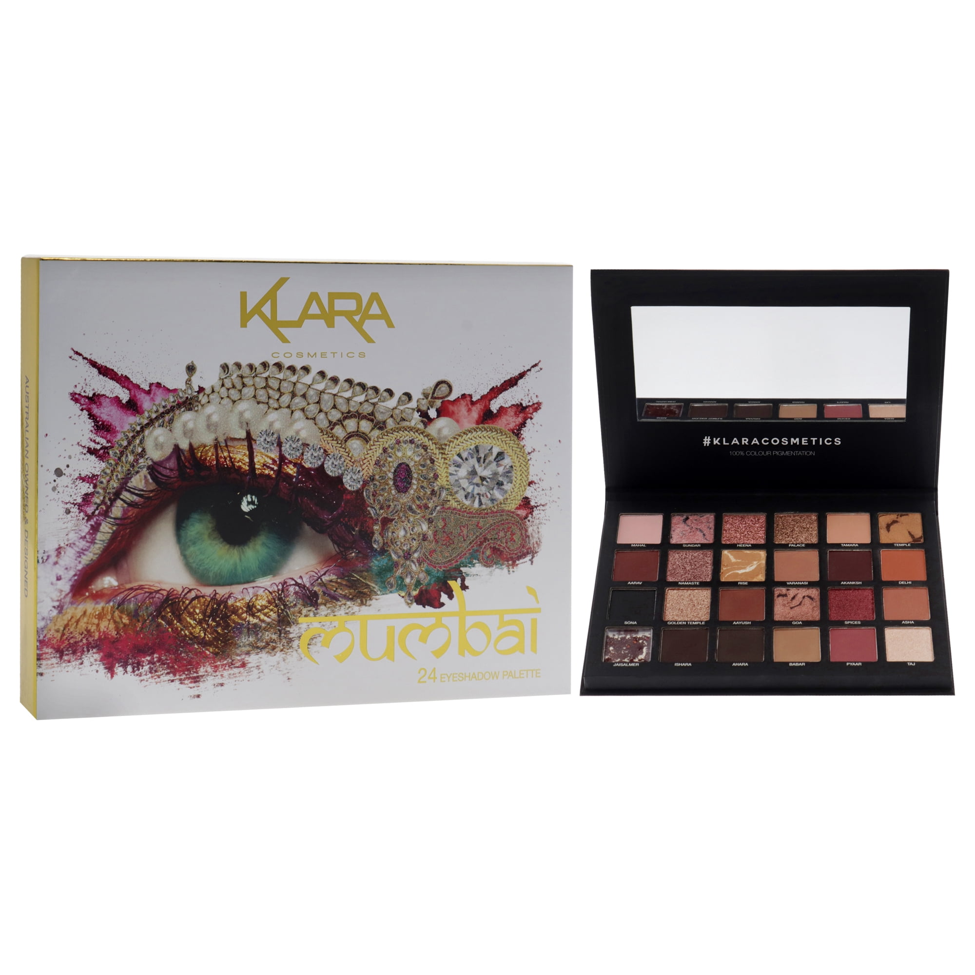 Klara 24 Eyeshadow Palette - Mumbai , 1.68 oz Eye Shadow