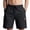 Black, variant on Mens Casual Cargo Shorts Knee Length Summer Moisture Wicking 7"/9" Inseam Short Pants Elastic Waist Drawstring Streetwear Daily Wear Athleisure