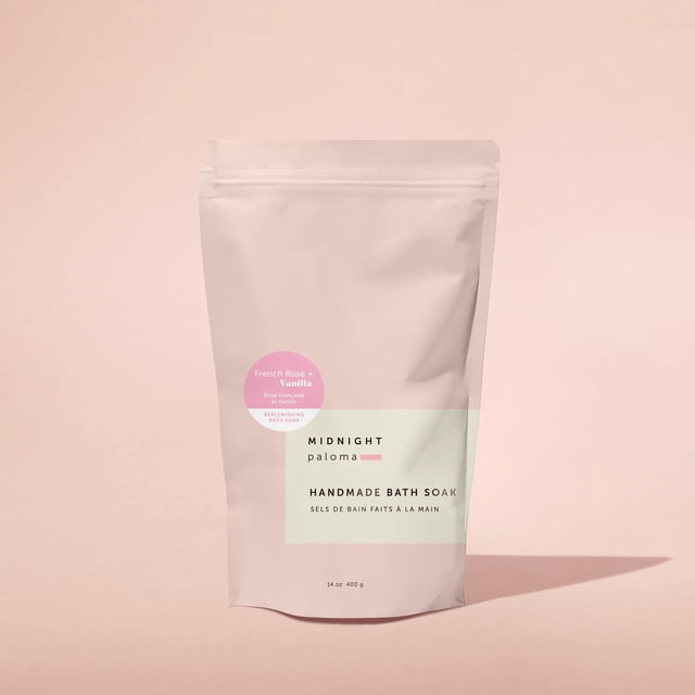 Midnight Paloma Bain Trempage Régénérant Rose Française + Vanille 14 Oz
