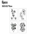 thumbnail image 2 of 24 hojas de tatuajes temporales pegatinas tatuaje para mujeres, niñas tatuaje de arte corporal, 2 of 6