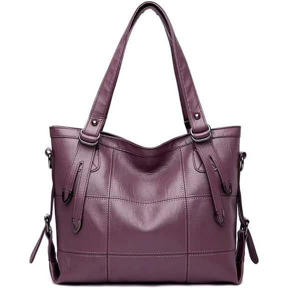 MMYGU Tote Bag for Women Top Handle Handbag Large Capacity Shoulder Bag Leather Crossbody Bag Retro Purse Satchel