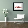 thumbnail image 3 of Trademark Fine Art "Liverpool Skyline Red 2" Canvas Art by Michael Tompsett, White Matte, Black Frame, 3 of 4