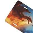 thumbnail image 2 of Zufioo Red And Blue Fire Dragon A Print Car Aluminum Front License Plate, 12x6 Inch Decorative Personalized Car License Plate Car Accessories, 2 of 8