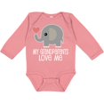 thumbnail image 3 of Inktastic My Grandparents Love Me Baby Clothes Boys or Girls Long Sleeve Baby Bodysuit, 3 of 5