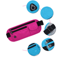thumbnail image 2 of Running Belt Waterproof Waist Bag for Walking Workout Gym Running, Travel Money Belt Phone Holder - rose Red, 2 of 5