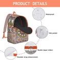 thumbnail image 4 of Floral Boho Mandala Print Laptop Backpack for Women Men, Lightweight Durable Bookbag for College School, Large Capacity Rucksack for Work Travel Gift, 4 of 5