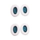 thumbnail image 4 of Almohadillas para los oídos Inteprter Cojines para auriculares cuero montadas en la cabeza Blanco+Azul 2Conjunto, 4 of 6