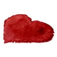 thumbnail image 2 of Alfombras De Sintética Comort Suave Alfombril De Piso Pequeña Shaggy ín De Asiento 40x50cm rojo perfecl Alfombrillas ovaladas, 2 of 6