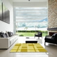 thumbnail image 6 of Ahgly Company Indoor Rectangle Patterned Bold Yellow Area Rugs, 5' x 7', 6 of 6